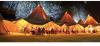 Moody Mare tipis at night. Ideal for parties